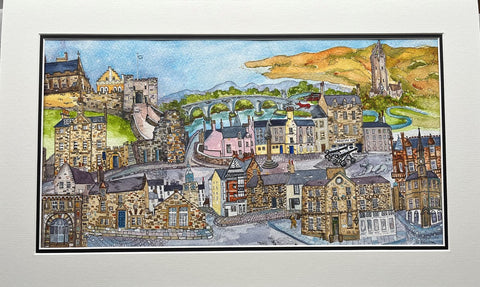 Wolves and Unicorns, Stirling (Framed) - Sheenagh Harrison