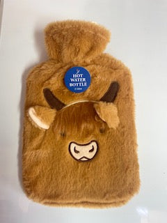 Large Highland Cow Hot Water Bottle - 2L